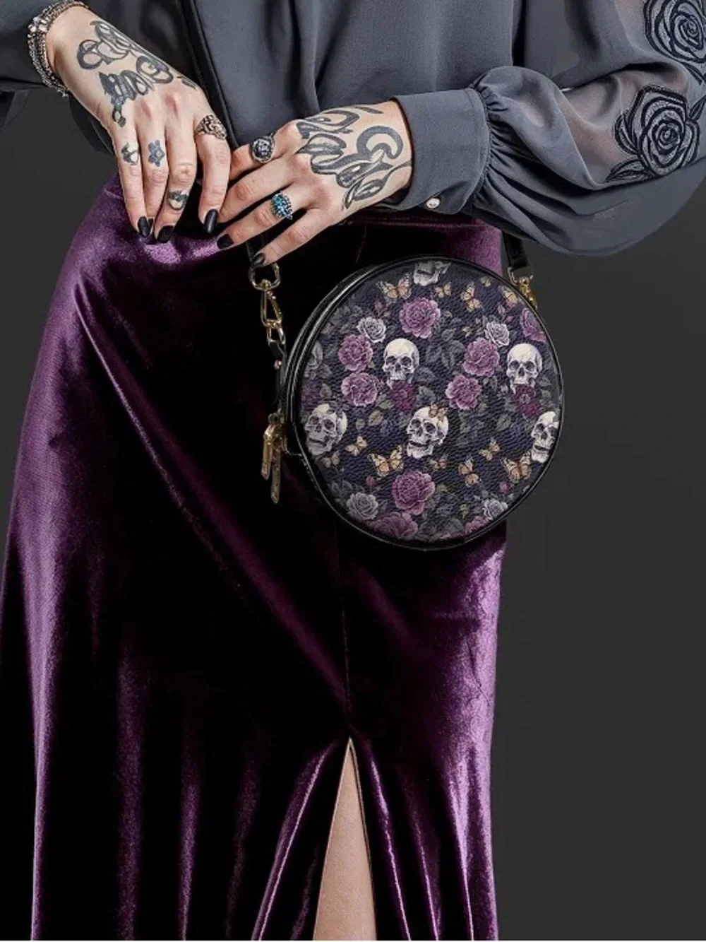Noctaflora Circle - Round crossbody